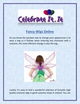 Fancy Wigs Online | Celebrateit