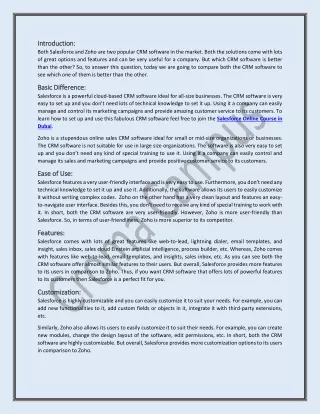 intro introduction duction both salesforce