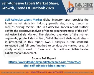 self adhesive labels market share growth trends
