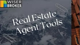 Real Estate Agents Tool
