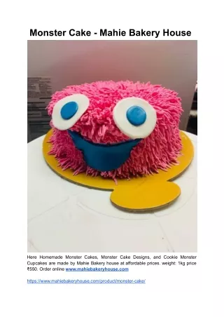 Monster Cake - Mahie Bakery House