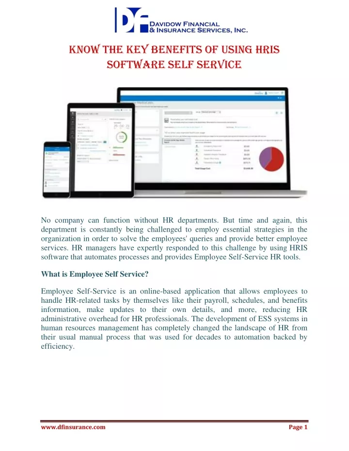 know the key benefits of using hris software self