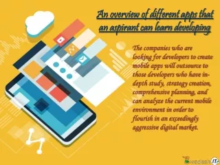 an overview of different apps that an aspirant