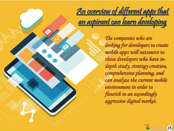 an overview of different apps that an aspirant