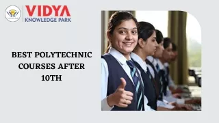 best polytechnic courses after 10th