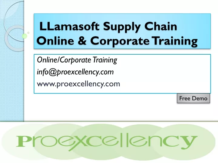 llamasoft supply chain online corporate training