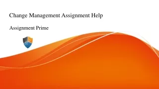 Change Management Assignment Help