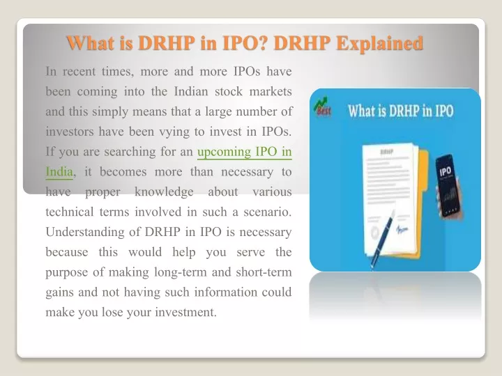 what is drhp in ipo drhp explained in recent