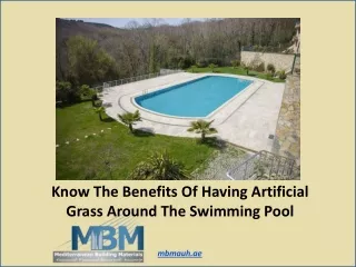 Artificial Grass Abu Dhabi | Artificial Grass Around The Swimming Pool