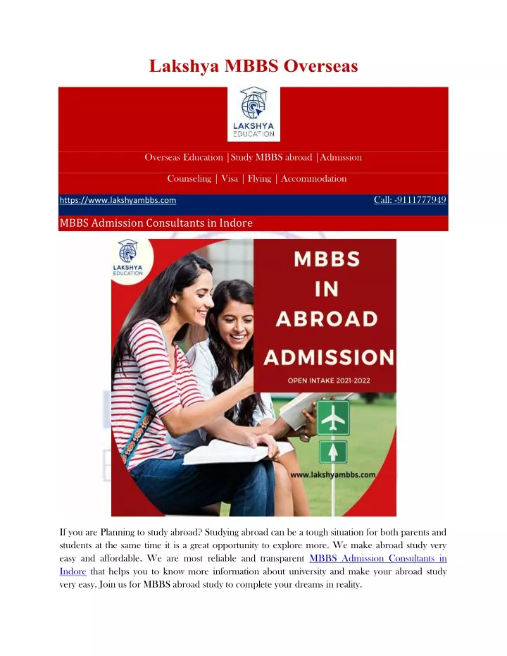 overseas education study mbbs abroad admission
