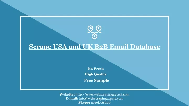 scrape usa and uk b2b email database