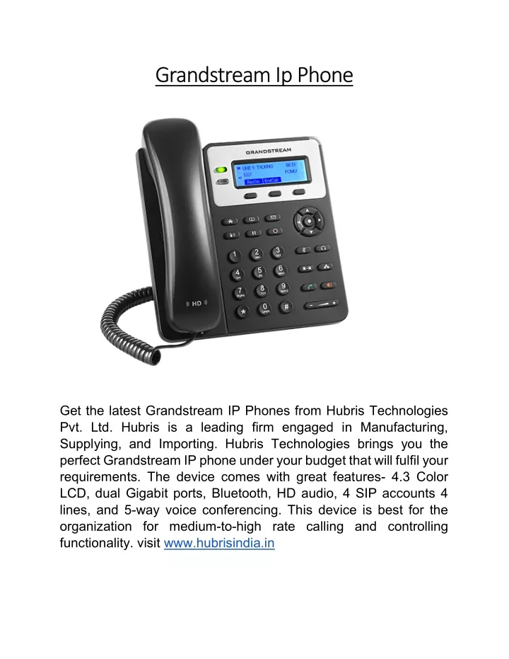 grandstream ip phone grandstream ip phone