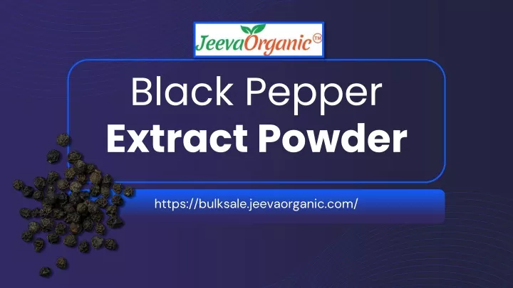 black pepper extract powder
