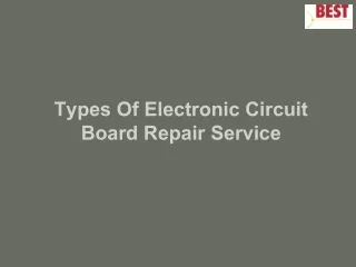types of electronic circuit board repair service