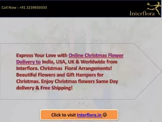 Christmas Flowers Online - Christmas Flower Delivery India, Flower Arrangements