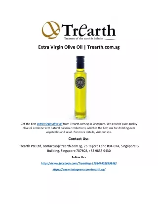 Extra Virgin Olive Oil | Trearth.com.sg