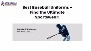 best baseball uniforms find the ultimate