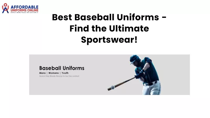 best baseball uniforms find the ultimate