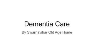 Dementia Care