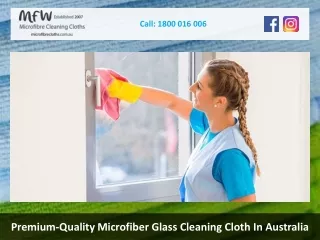 Premium-Quality Microfiber Glass Cleaning Cloth In Australia
