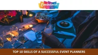 top 10 skills of a successful event planners