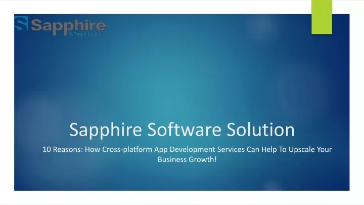 sapphire software solution