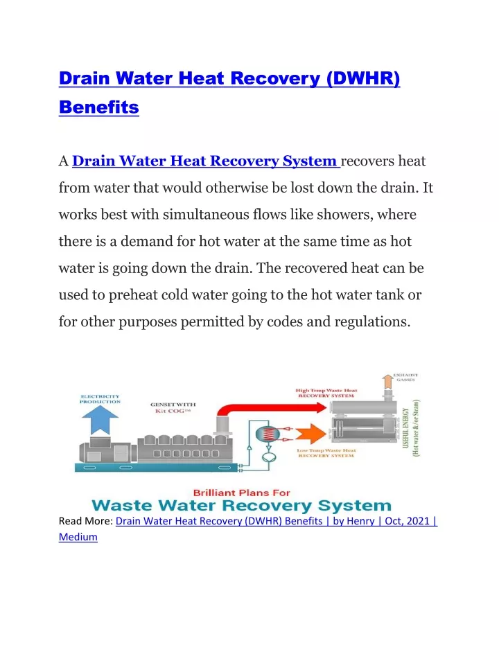 drain water heat recovery dwhr benefits