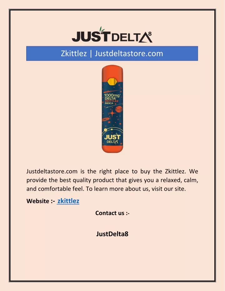 zkittlez justdeltastore com