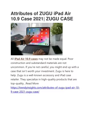 attributes of zugu ipad air 10 9 case 2021 zugu