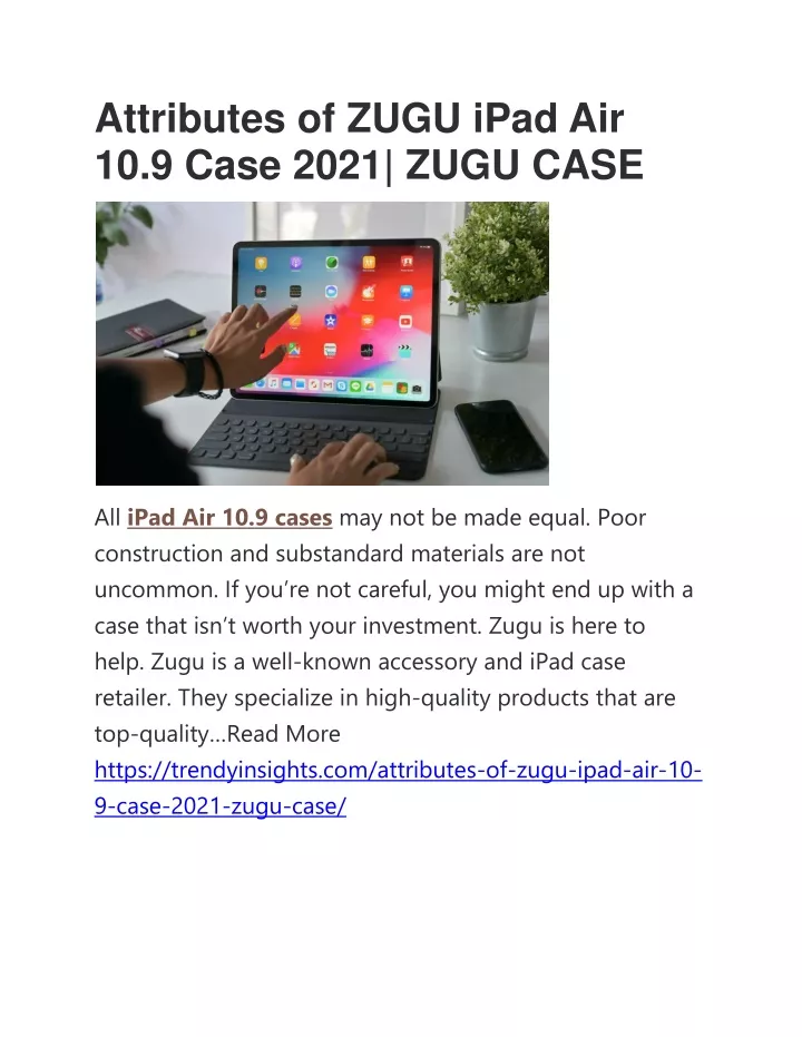 attributes of zugu ipad air 10 9 case 2021 zugu