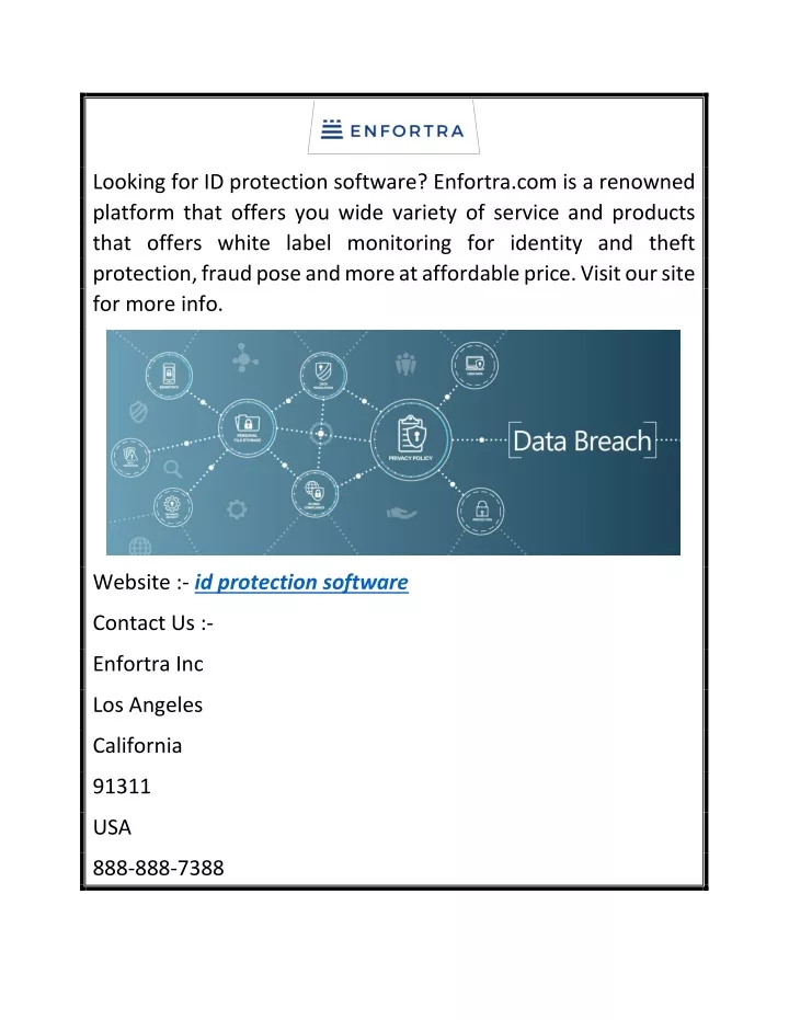 looking for id protection software enfortra