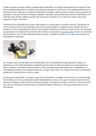 Cerrajeros urgentes en Barcelona