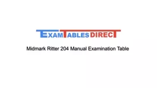 Midmark Ritter 204 Manual Examination Table Buy Online