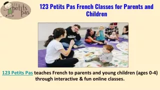 123 petits pas french classes for parents and children