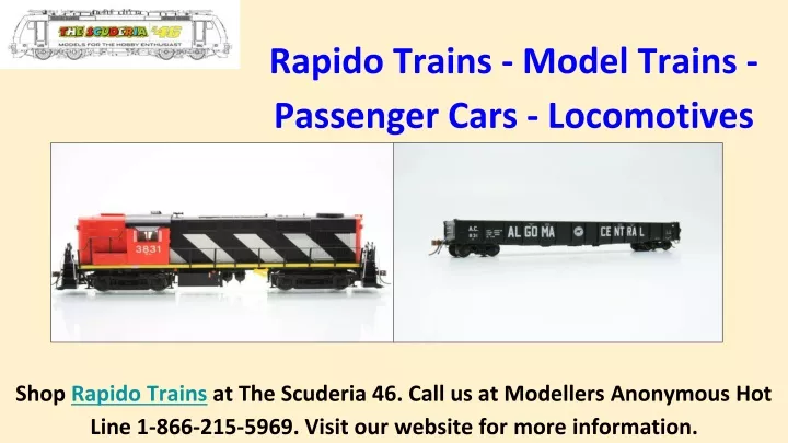 rapido trains model trains passenger cars