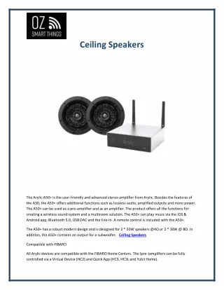 ceiling speakers