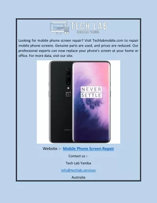 Mobile Phone Screen Repair | Techlabmobile.com