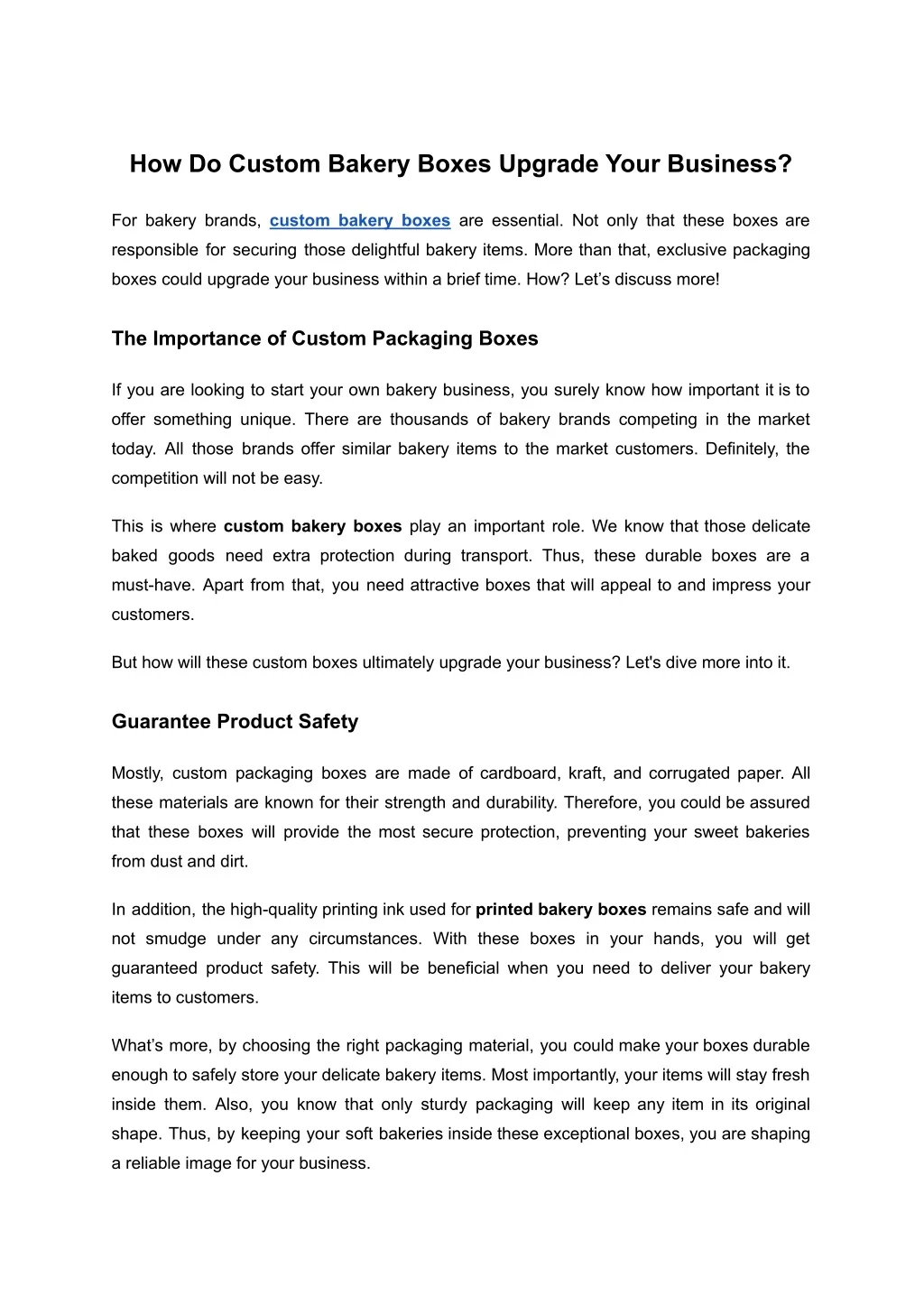 PPT - How Do Custom Bakery Boxes Upgrade Your Business PowerPoint ...