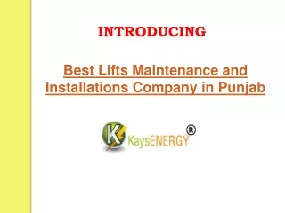 Lifts Maintenance and Installations Company in Punjab