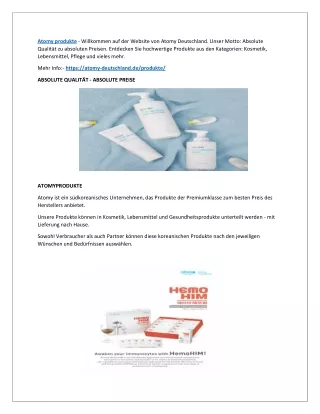 atomy produkte willkommen auf der website