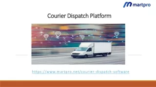 courier dispatch platform