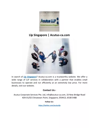 llp singapore acutus ca com