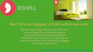 best interior designer in delhi with green color