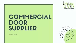 Commercial Door Supplier