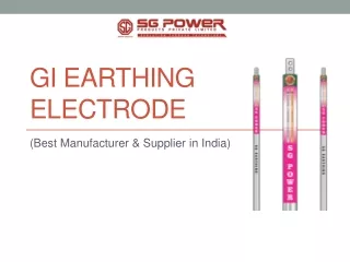 Available GI Earthing Electrode