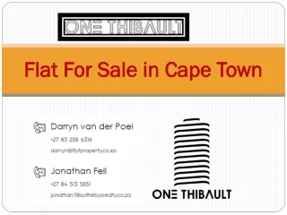 Flat For Sale in Cape Town