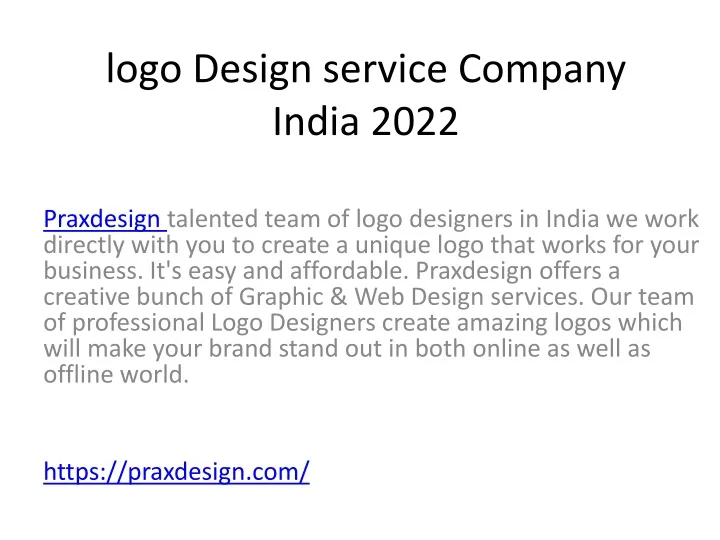 logo design service company india 2022