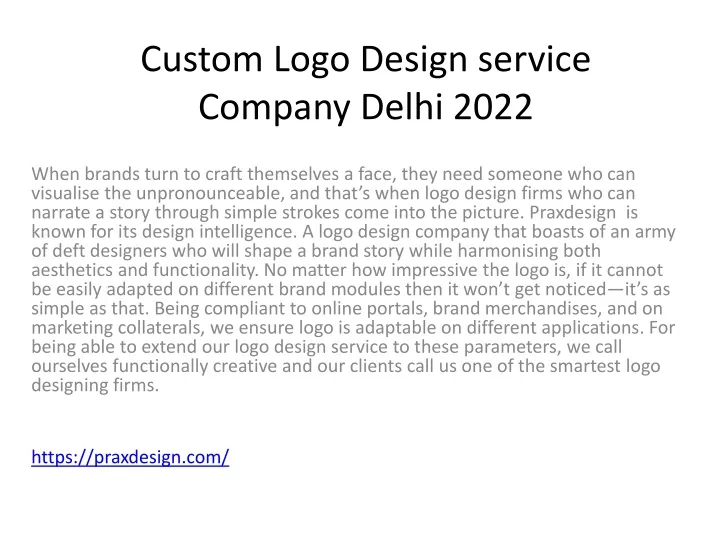 custom logo design service company delhi 2022