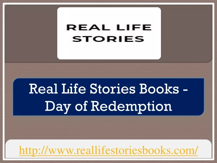 real life stories books day of redemption