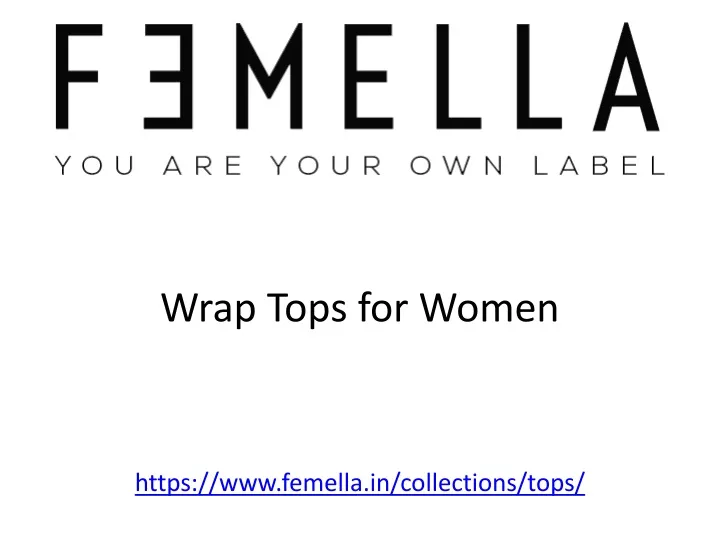wrap tops for women